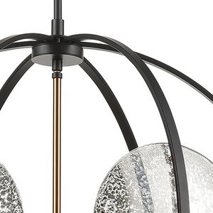 Oriah 28'' Wide 6-Light Chandelier - Matte Black 5