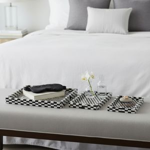 HANKCROSS SET OF 3 BLACK TRAY 2 (IN) 9