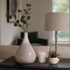 ALDERWELL WHITE VASE 12 (IN) 12