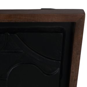 29X22" PAPER MACHE WALL ART, BLACK/DARK BROWN 6