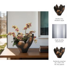 CASPERSIDE BRONZE VASE 11 (IN) 11