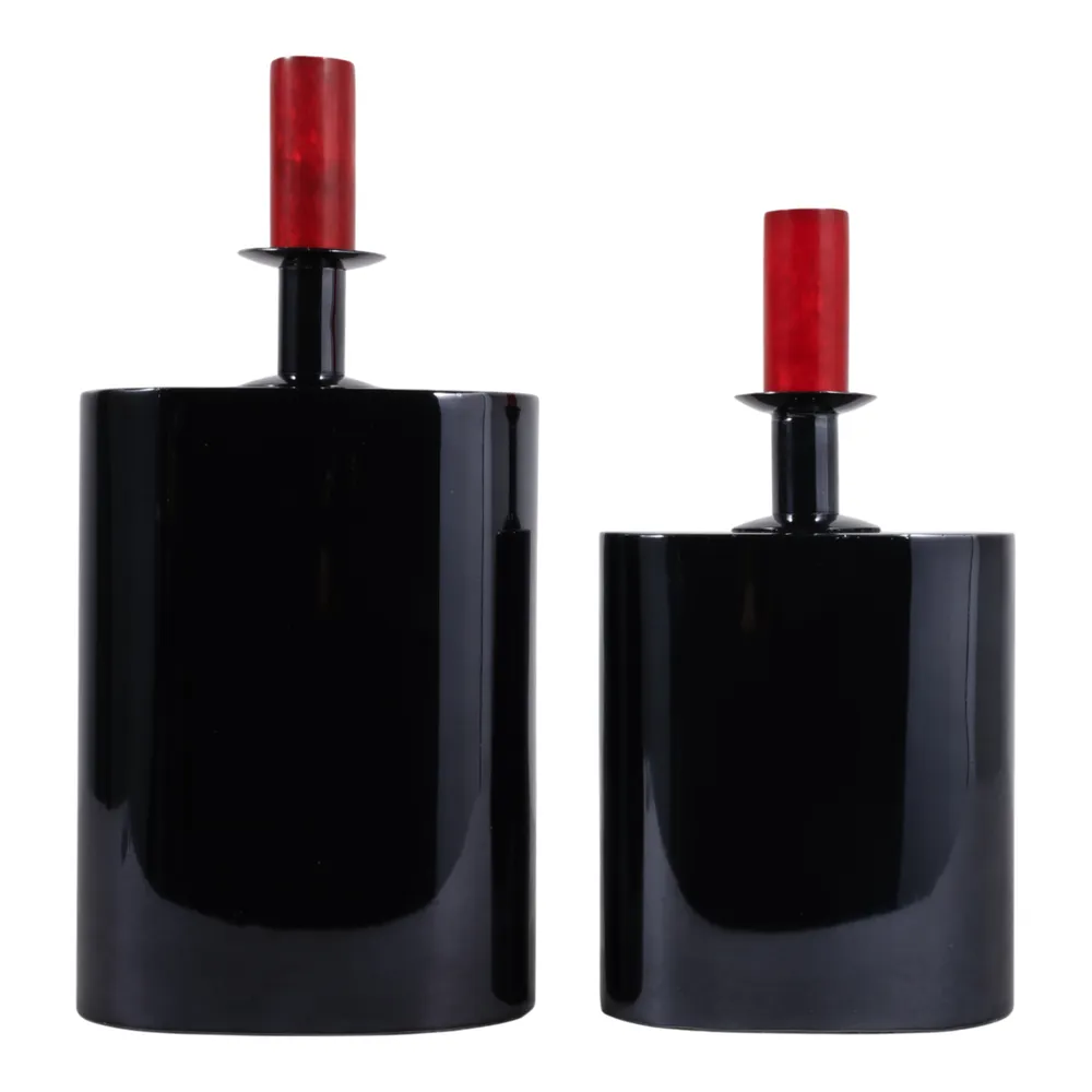 BELDENMORE SET OF 2 BLACK JARS 14 (IN)
