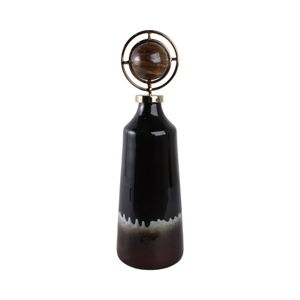 GRAYDONWIND BROWN GLASS VASE 20 (IN) 5