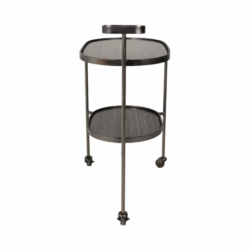 COLINOAK GRAY BAR CART 33 (IN)