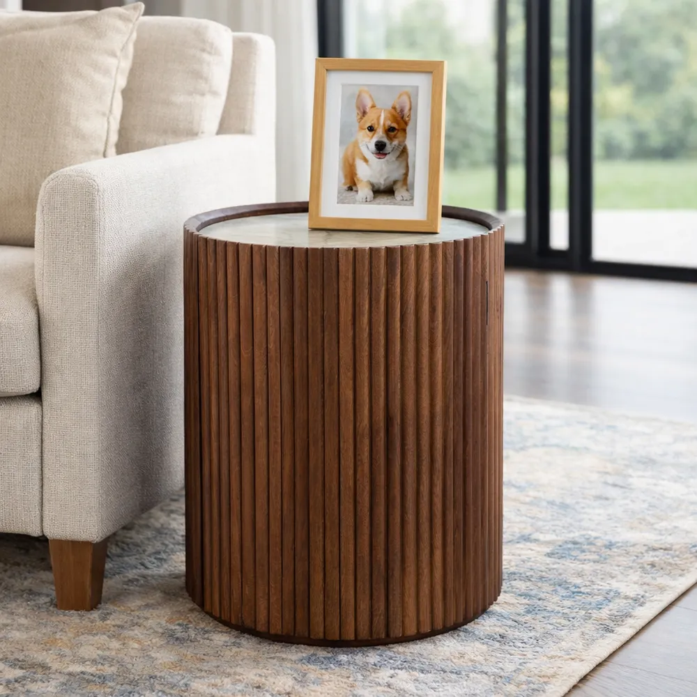 PRESTONPORT BROWN TABLE 20 (IN)