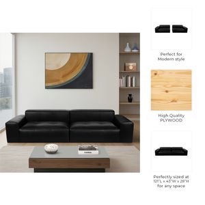 BENNETWELL BLACK SOFA 121 (IN) 11