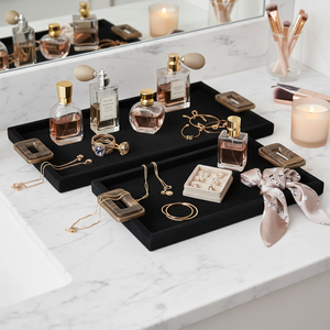 SAMSONFORD SET OF 2 BLACK TRAY 1 (IN) 11