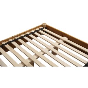 Cedar Log Small Spindle Platform Bed - King - Coffee 4