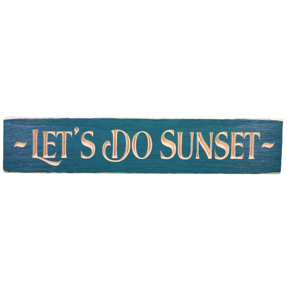 24" USA LET'S DO SUNSET ROUTED BARNWOOD