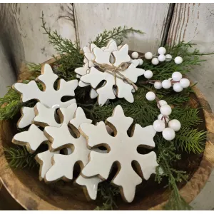 Snowflake Coasters Set 4 1