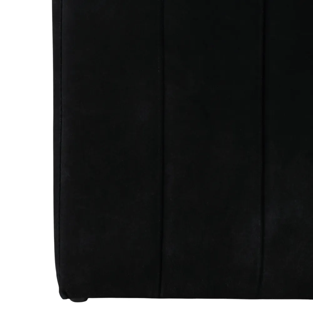 KENDALLVIEW BLACK OTTOMAN 19 (IN)