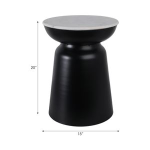 SPENCERHAVEN BLACK TABLE 20 (IN) 9