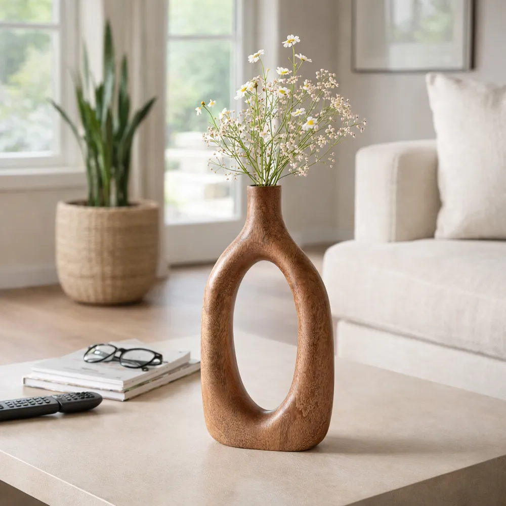 DALEBEACH BROWN VASE 14 (IN)