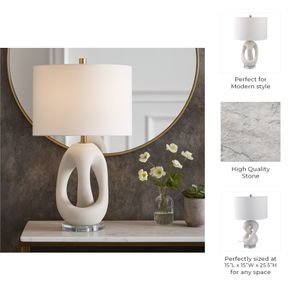 CIARANHAVEN WHITE LAMP 26 (IN) 8