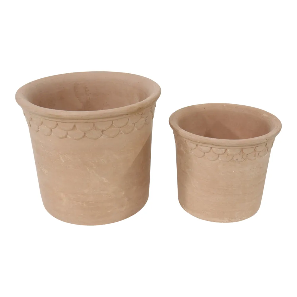 COOPERBEACH SET OF 2 RED PLANTER 8 (IN)