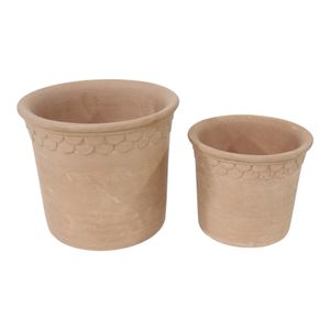 COOPERBEACH SET OF 2 RED PLANTER 8 (IN) 1