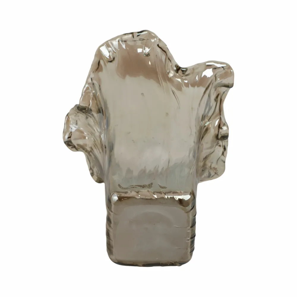 CLAYMORE GRAY GLASS VASE 15 (IN)