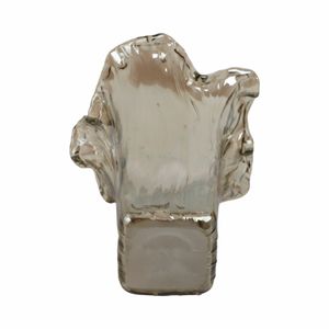 CLAYMORE GRAY GLASS VASE 15 (IN) 8