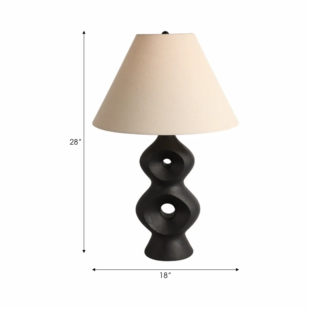 HELENAWELL BLACK LAMP 28 (IN)