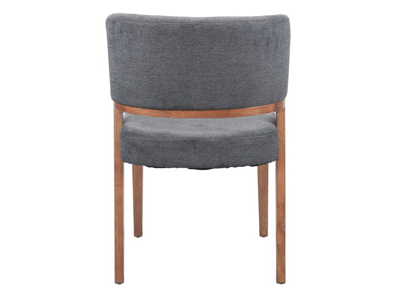 Sunobu Dining Chair Azure Gray & Walnut 5