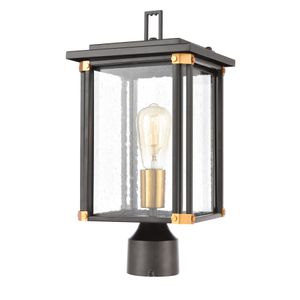 Vincentown 17'' High 1-Light Outdoor Post Light - Matte Black 1