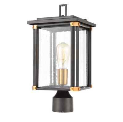 Vincentown 17″ High 1-Light Outdoor Post Light - Matte Black