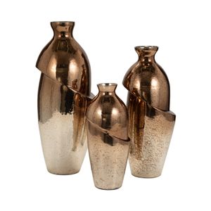 NASHCLIFF BRONZE GLASS VASE 19 (IN) 9