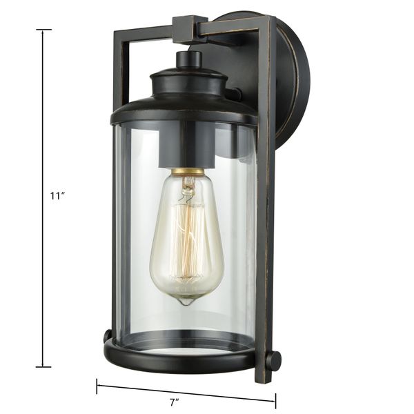 Frampton 11'' High 1-Light Outdoor Sconce - Aged Bronze
