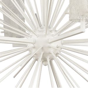 Sea Urchin 27'' Wide 6-Light Chandelier - White Coral 3