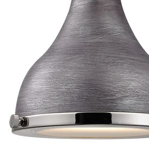 Rutherford 9'' Wide 1-Light Mini Pendant - Weathered Zinc 2