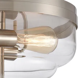 Calistoga 13'' Wide 2-Light Flush Mount - Brushed Nickel 3