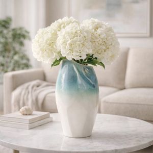 ALDERVALE WHITE VASE 14 (IN) 12