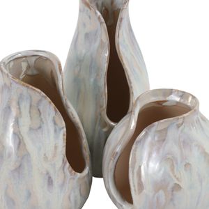 STORMVIEW SET OF 3 IVORY VASES 8 (IN) 6