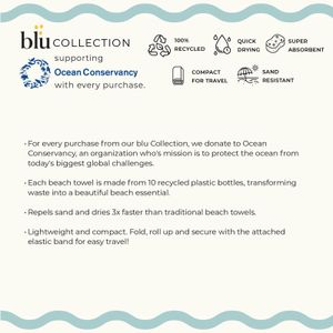 Coral Garden Reversible Eco Beach Towel 8