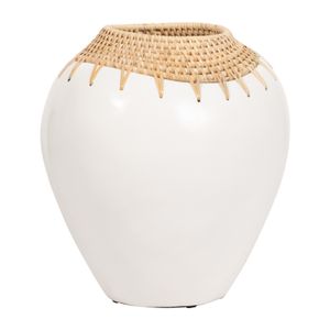 FALLONWIND WHITE VASE 10 (IN) 3
