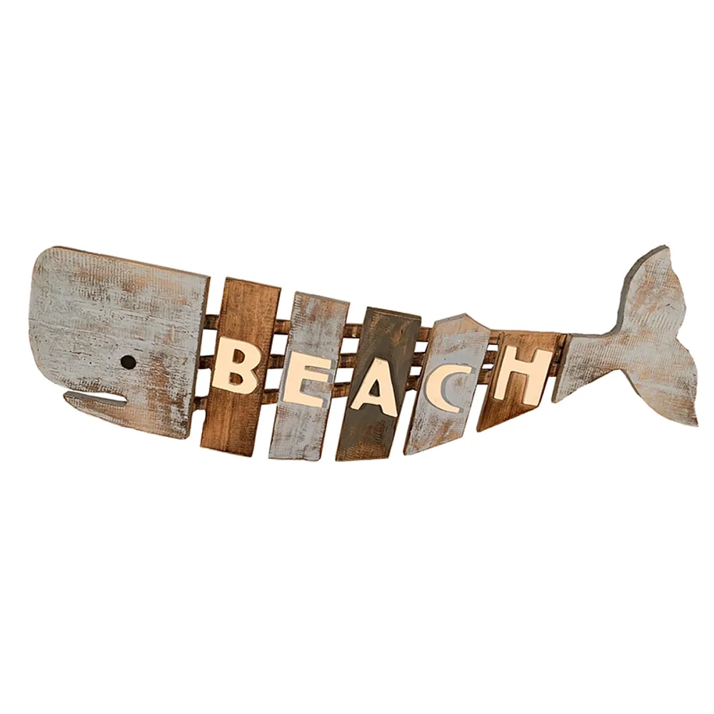 39" BEACH SLAT WHALEIN BLUE