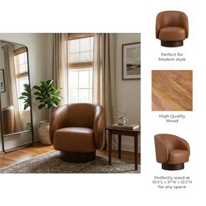 LEOWICK BROWN CHAIR 33 (IN) 7