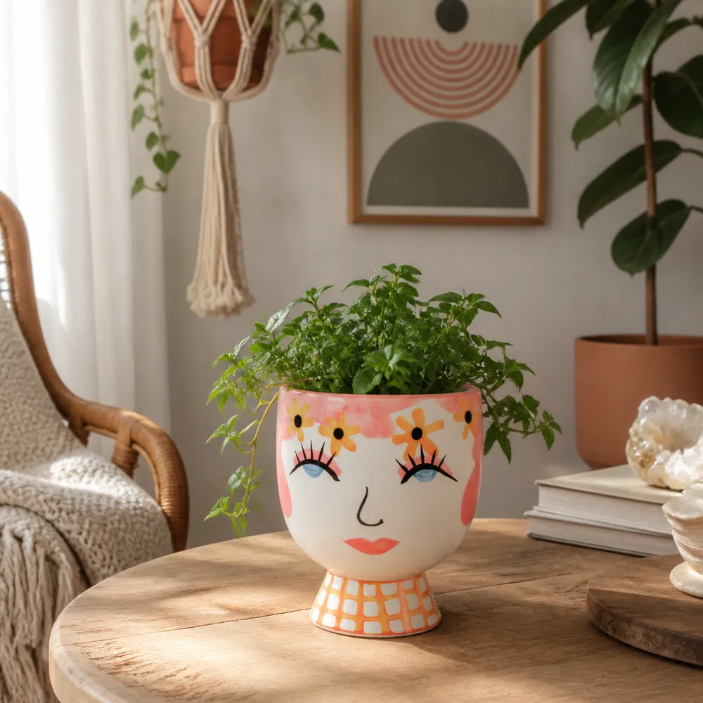GARSONHOLM PINK PLANTER 7 (IN)