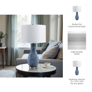 BAKERLEY BLUE LAMP 29 (IN) 8