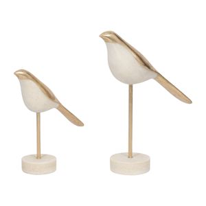 MILTONBROOK SET OF 2 WHITE DECOR 12 (IN) 3