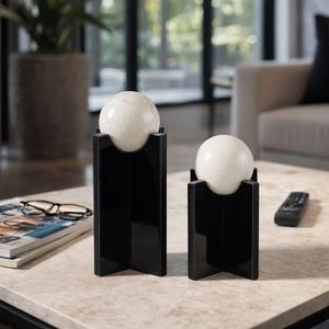 RYELAKE SET OF 2 BLACK DECOR 13 (IN) 10