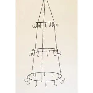 Three Layer Hanging Wire Ornament Tree 5