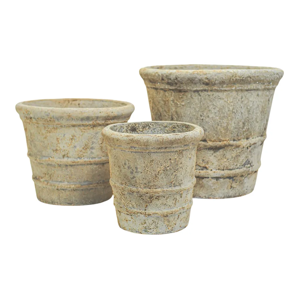 PAGEVALE SET OF 3 TAN PLANTER 14 (IN)