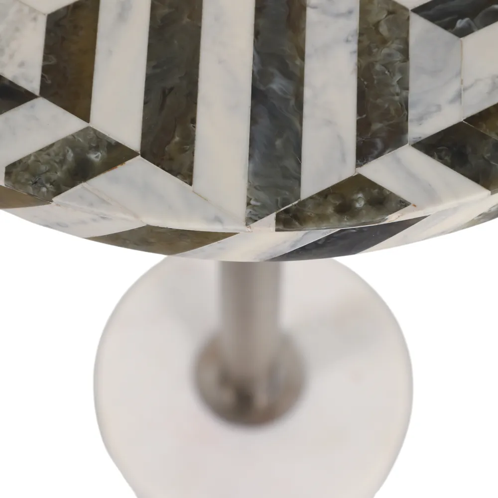 HEMMINGWELL WHITE TABLE 25 (IN)