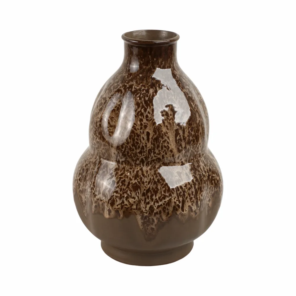 HARLEMHAVEN BROWN VASE 16 (IN)