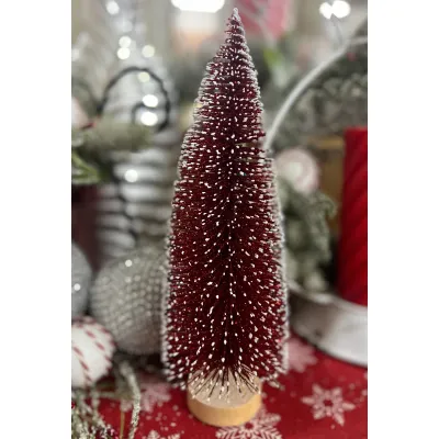 Red Bottle Brush Tree 10in