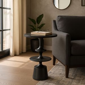 BRONSONHAM BLACK TABLE 26 (IN) 12