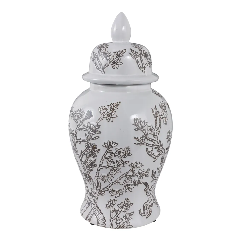 BARTONRUN WHITE CHINOISERIE 15 (IN)