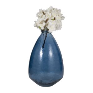 SUTTONWORTH BLUE GLASS VASE 15 (IN) 4