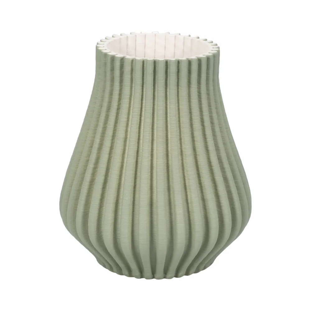 OPALBROOK GREEN VASE 9 (IN)